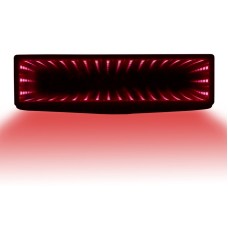 Car Internal Rearview Mirror Car Modified LED 3D Rearview Mirror(Red)
