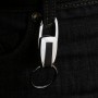 Single Ring Metal Leather Key Chain Metal Car Key Ring Multi-functional Tool Key Holder Key Chains Rings Holder For Car Key Rings