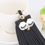 Модные повседневные кожаные кисточки Women Women Key Chain Bag Sendan Care Cake Chee Cring Vishing Holder Творческая личность