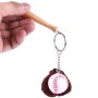 Sporty Baseball & Bat & Gloves Keychain