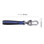 Leather Strap + Metal Buckle Keychain Simple Style Key Ring (Blue)