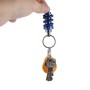 Держатель автомобильного металлического ключа с синим украшаемым автомобильным амортизатором украшения формы формы