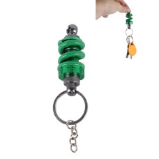Держатель автомобильного металлического ключа с зеленым украшающим автомобильным амортизатором украшения формы формы