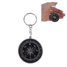 Portable Survival Compass with Keychain Key Ring for Hiking and Camping