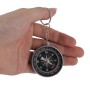 Portable Survival Compass with Keychain Key Ring for Hiking and Camping