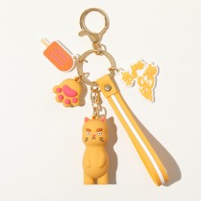 JOYROOM FM-Y01 ADOONGA Cat Style Keychain Decoration (Orange)