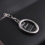 10 PCS Mini Photo Frame Couple Metal Keychains Key Rings, Oval Shape