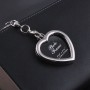 10 шт. Mini Photo Frame Пара металлические ключи -кольца ключ -кольца, форма сердца