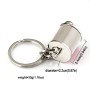 Six-speed Manual Shift Gear Keychain Key Ring Holder(Silver)