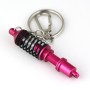 Shock Absorber Keychain Key Ring Holder(Magenta)