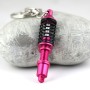 Shock Absorber Keychain Key Ring Holder(Magenta)