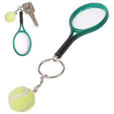 Tennis Racket Style Keychain Decor Pendant Random Color Delivery