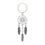 2 PCS Fashion Simple Dream Catcher Series Beads Keychain(Pink)