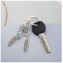 2 PCS Fashion Simple Dream Catcher Series Beads Keychain(Green)