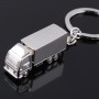 2 PCS Creative Keychain Metal Solid Van Gift Pendant