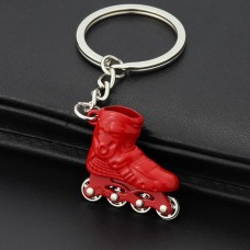 Creative Simulation Skates Keychain Personalized Pendant Gift(Red)