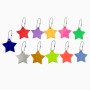 2 PCS Little Star Soft PVC Reflector Reflective Keychain Bag Pendant Accessories High Visibility Keyrings(green)