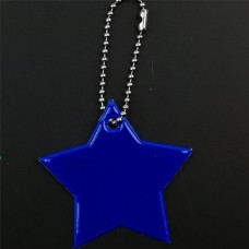 2 шт. Маленькая звезда мягкий ПВХ отражающий отражающий клавишные подвесные аксессуары с высокой видимостью (темно -синий)