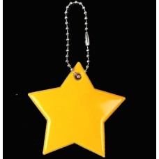 2 шт. Маленькая звезда мягкий ПВХ отражащий отражающий клавишные пакеты подвесной подвесной аксессуары высокая видимость (оранжевый)