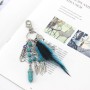 Creative Hollow Feather Car Bag Bag Calchain Маленькие украшения подвеска