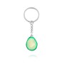 2 PCS Cute Fruit Jewelry Avocado Heart-shaped Handmade Shree-dimensional Soft Ceramic Keychain(B)