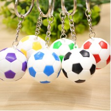 2 PCS Sports Football Keychain, Sports Souvenir Gifts Random Color Delivery