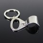 2 PCS Personalized Easy Pull Ring Portable Bottle Opener Small Gift Keychain Pendant(Silver)