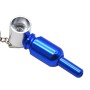 2 PCS Keychain Hidden Detachable Metal Pipe(Blue)