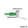 2 шт -манера Скрытая съемная металлическая труба (зеленая)