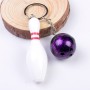 2 ПК моделирования моделирования боулинга Кларянская кулона цветового мачина, спецификация: 7 см (фиолетовый)