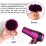 Fur Pom Keychains Fake Rabbit Fur Ball Keychain(watermelon red)