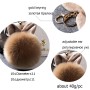 Fur Pom Keychains Fake Rabbit Fur Ball Keychain(green)