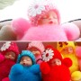 Sleeping Baby Doll Ball Key Chain Car Keyring Holder Bag Pendant Charm Keychain(Purple)