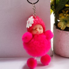 Спящая кукольная кукла Байл Ключ -Цепи Кельжинг держатель держатель подвесной шарм для ключи (пурпурный)