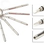 Multifunctional Keychain Repair Tool Screwdriver Portable Mini Multi Tool Key Ring(Silver)