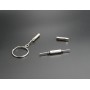 Multifunctional Keychain Repair Tool Screwdriver Portable Mini Multi Tool Key Ring(Silver)