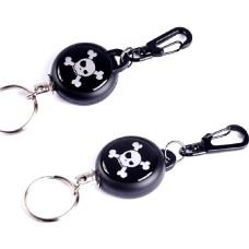 Retractable Telescopic Wire Rope Key Ring Anti-lost Anti-theft Telescopic Key Chain(Style One)