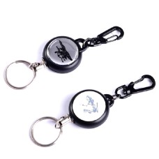 Retractable Telescopic Wire Rope Key Ring Anti-lost Anti-theft Telescopic Key Chain(Style Four)