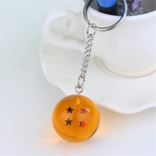 2 PCS Anime 7 Stars Balls 2.7cm PVC Figures Toys Keychain(4 star)