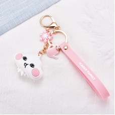 ICARER FAMILY Short Couple Keychain Lanyard Pendant Bag Pendant Gift Doll, Colour: Cloud (Mercury)