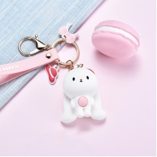 ICARER FAMILY Short Couple Keychain Lanyard Pendant Bag Pendant Gift Doll, Colour: Rabbit (Moon)