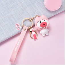 ICARER FAMILY Short Couple Keychain Lanyard Pendant Bag Pendant Gift Doll, Colour: Pig (Venus)