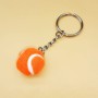 2 PCS Mini Color Tennis Keychain Charm Sports Gift, Specification:2cm Diameter Tennis Ball(Orange)