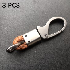 3 шт. Металлическая брелка для ручной работы веревочной подковы (коричневая веревка)