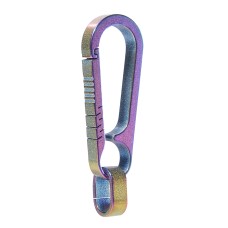 Men Titanium Alloy Keychain Car Key Waist Hanging(Colorful Titanium)