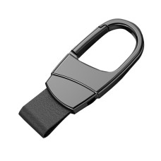 Metal Waist Hang Car Key Chain Simple Lock Pendant(Gray)