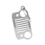 Цепочка для сети автомобильной решетки из нержавеющей стали (серебро)