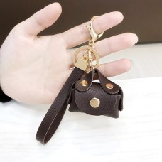 2 PCS Women Mini Handbag Keychain(Brown)