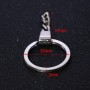 10 PCS Flat Ring Alloy Metal Ring Keychain