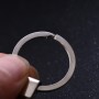 10 PCS Flat Ring Alloy Metal Ring Keychain